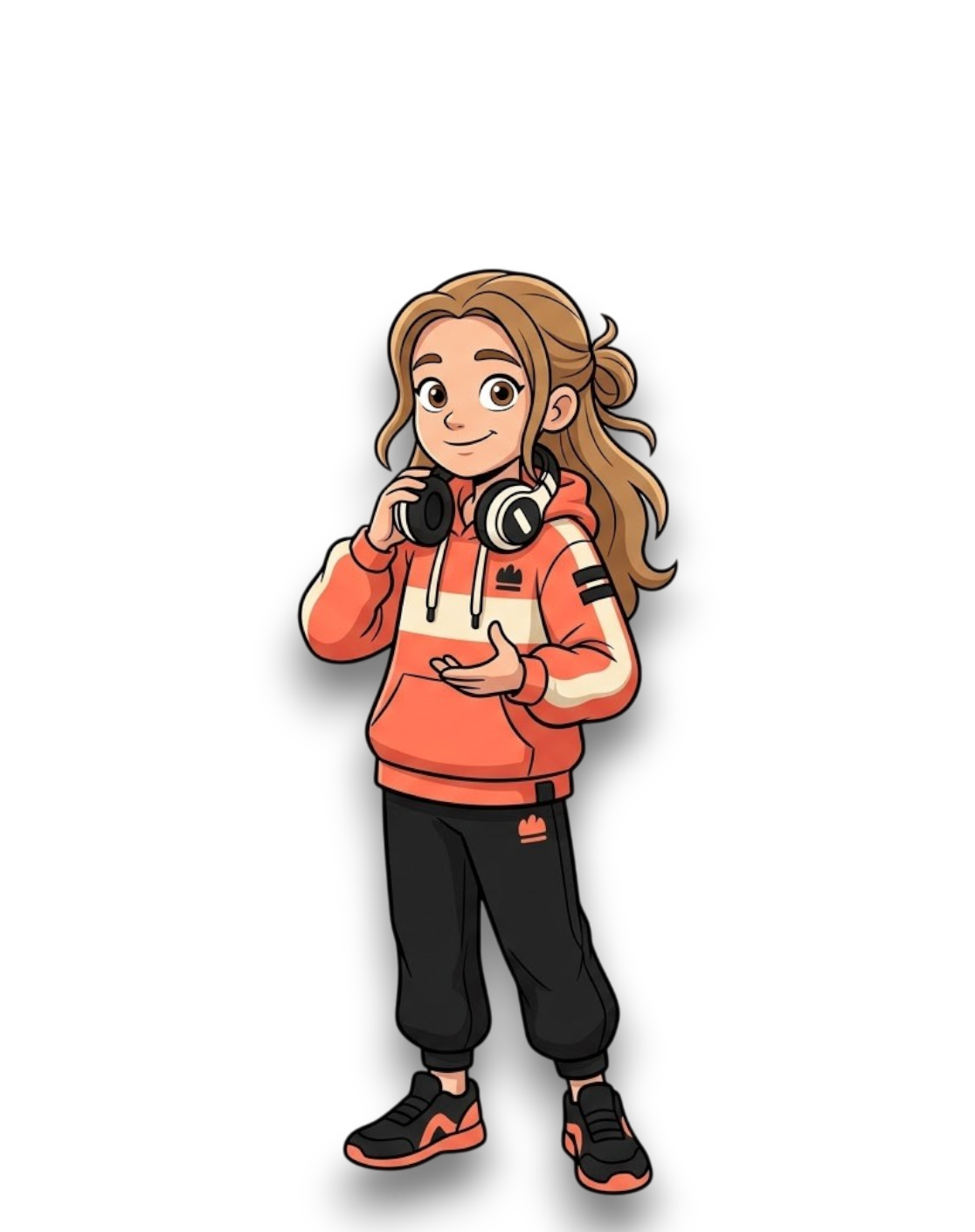Illustration d'une petite fille, personnage de La fillette espiègle